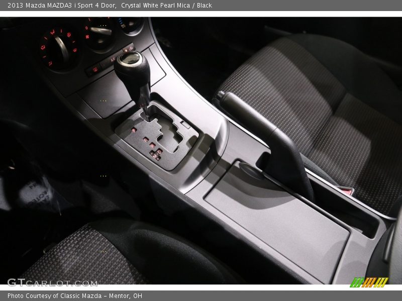 Crystal White Pearl Mica / Black 2013 Mazda MAZDA3 i Sport 4 Door