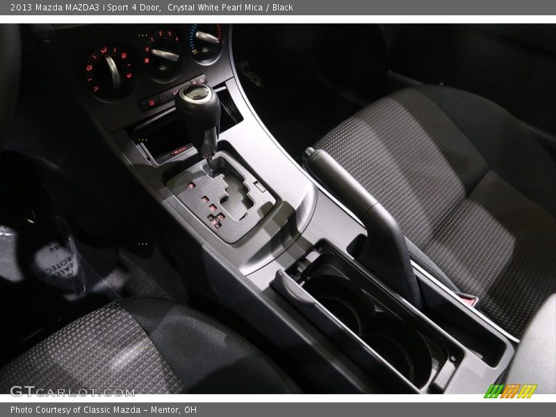 Crystal White Pearl Mica / Black 2013 Mazda MAZDA3 i Sport 4 Door