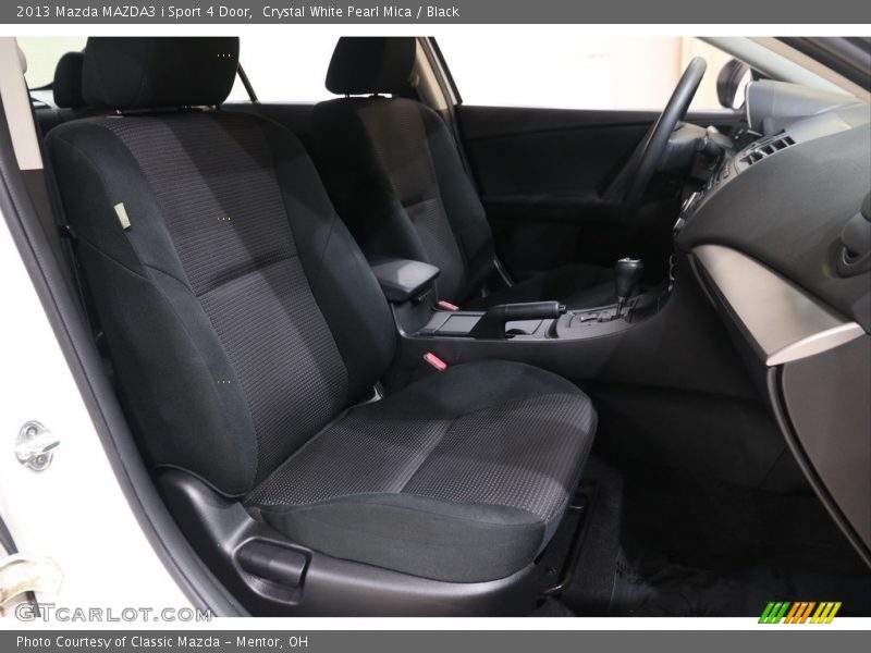Crystal White Pearl Mica / Black 2013 Mazda MAZDA3 i Sport 4 Door