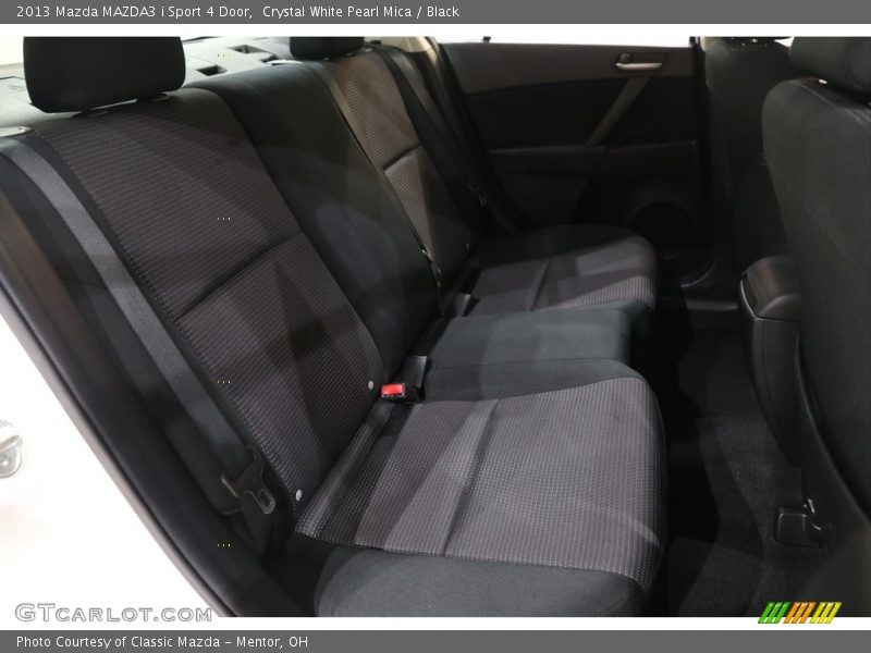 Crystal White Pearl Mica / Black 2013 Mazda MAZDA3 i Sport 4 Door