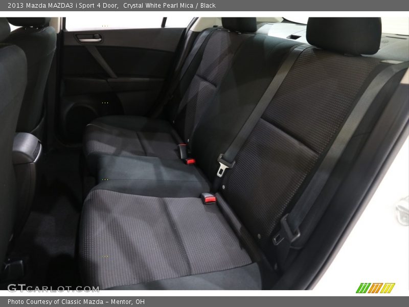 Crystal White Pearl Mica / Black 2013 Mazda MAZDA3 i Sport 4 Door