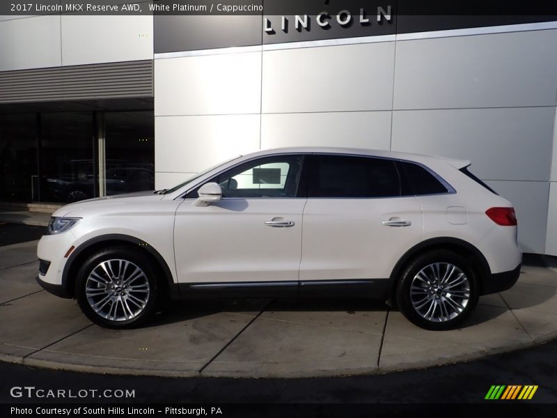 White Platinum / Cappuccino 2017 Lincoln MKX Reserve AWD