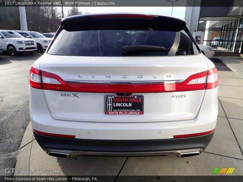 White Platinum / Cappuccino 2017 Lincoln MKX Reserve AWD