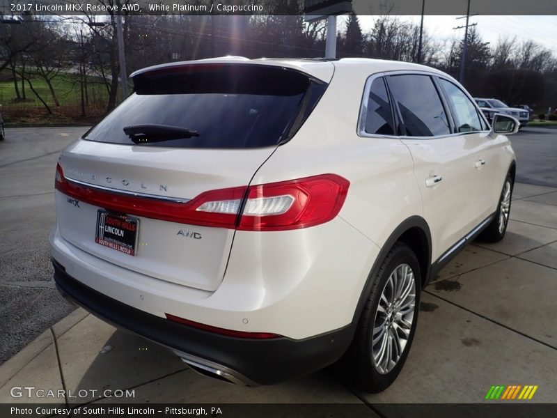 White Platinum / Cappuccino 2017 Lincoln MKX Reserve AWD