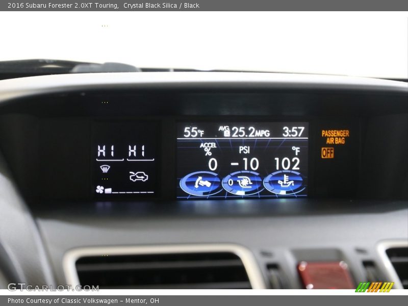 Controls of 2016 Forester 2.0XT Touring