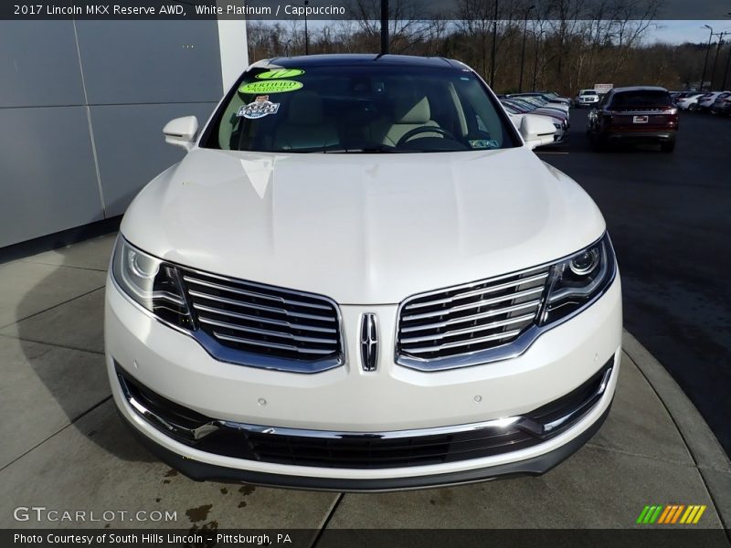 White Platinum / Cappuccino 2017 Lincoln MKX Reserve AWD