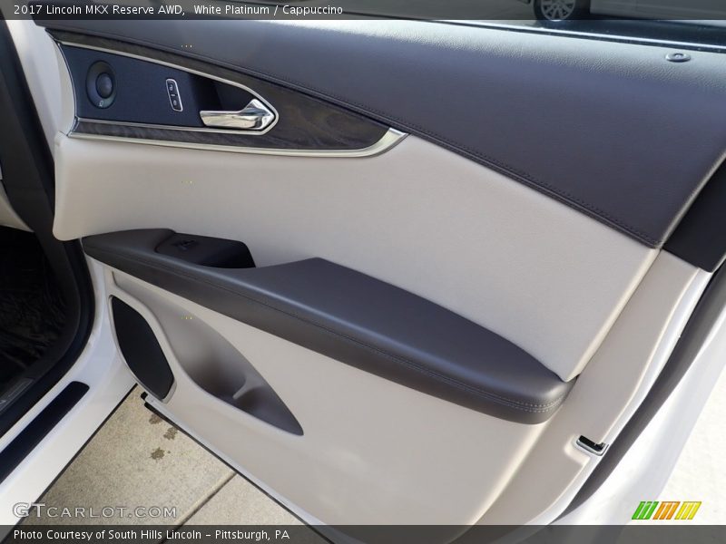 White Platinum / Cappuccino 2017 Lincoln MKX Reserve AWD