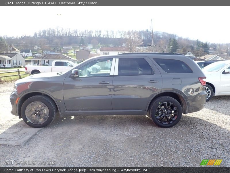 Destroyer Gray / Black 2021 Dodge Durango GT AWD