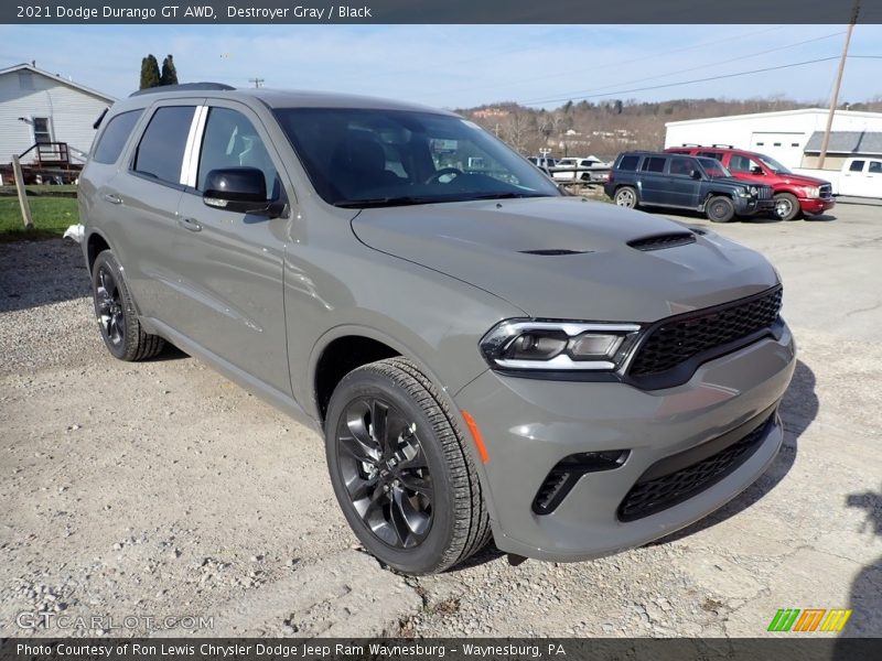 Destroyer Gray / Black 2021 Dodge Durango GT AWD