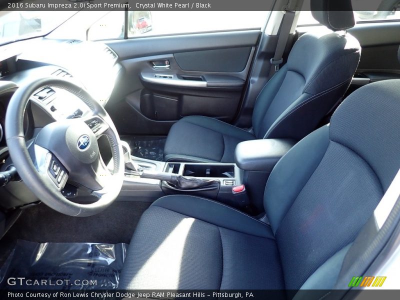 Front Seat of 2016 Impreza 2.0i Sport Premium
