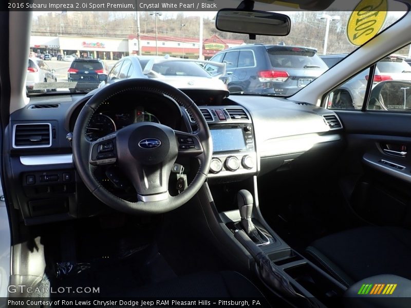 Crystal White Pearl / Black 2016 Subaru Impreza 2.0i Sport Premium