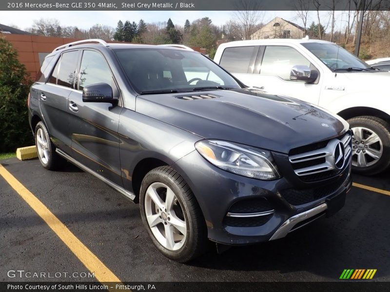 Steel Grey Metallic / Black 2016 Mercedes-Benz GLE 350 4Matic