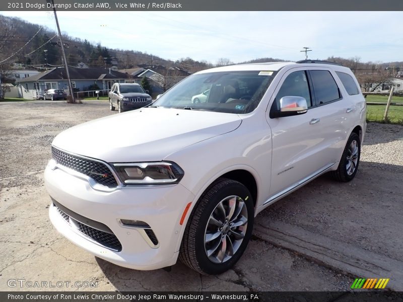 Vice White / Red/Black 2021 Dodge Durango Citadel AWD