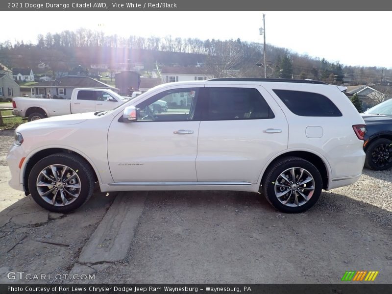 Vice White / Red/Black 2021 Dodge Durango Citadel AWD