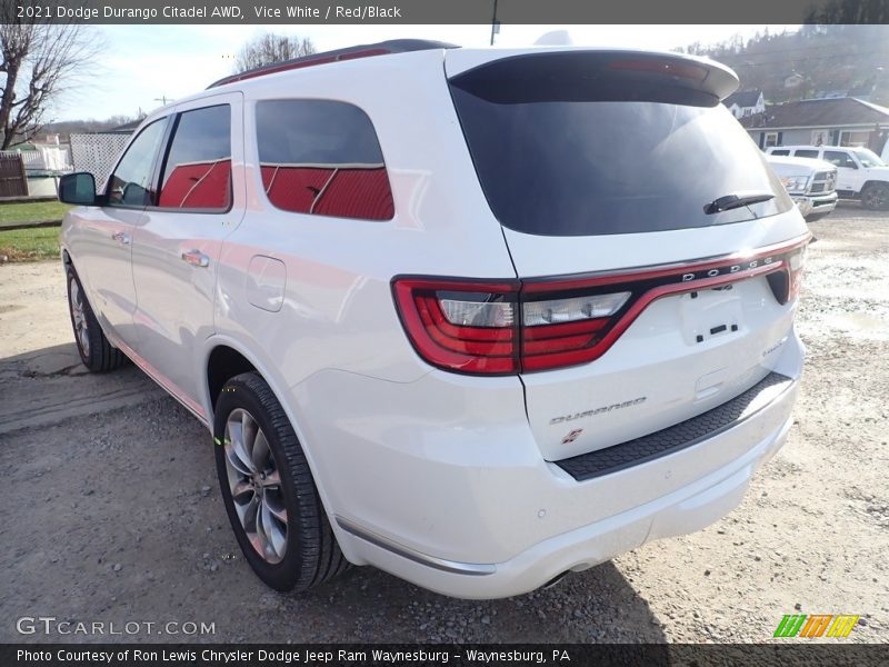 Vice White / Red/Black 2021 Dodge Durango Citadel AWD
