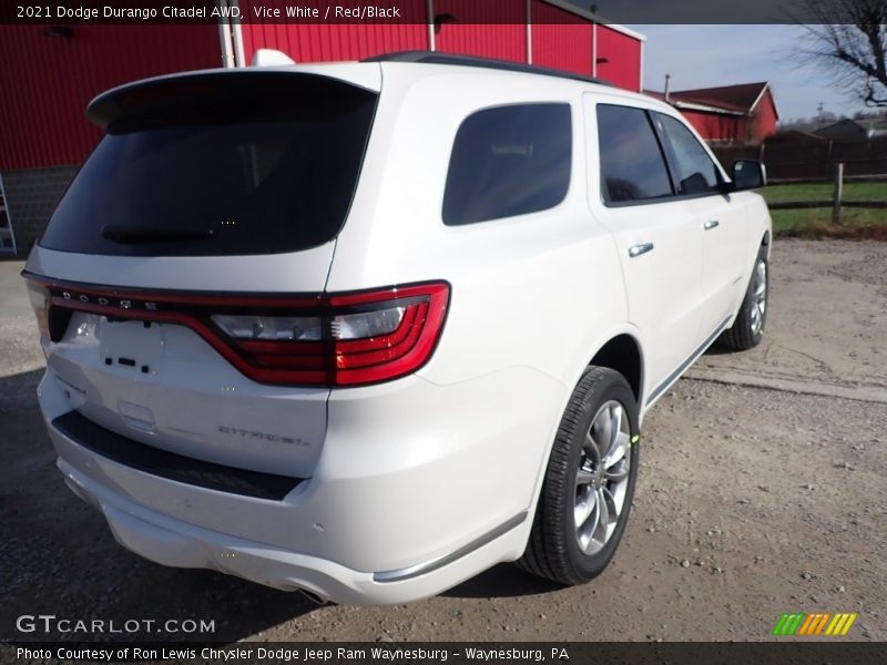 Vice White / Red/Black 2021 Dodge Durango Citadel AWD