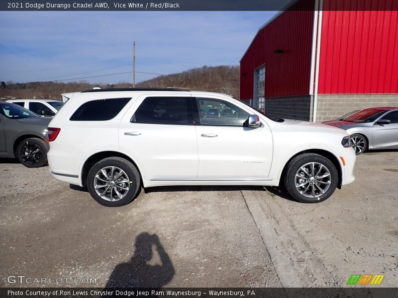 Vice White / Red/Black 2021 Dodge Durango Citadel AWD