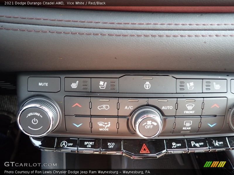 Vice White / Red/Black 2021 Dodge Durango Citadel AWD