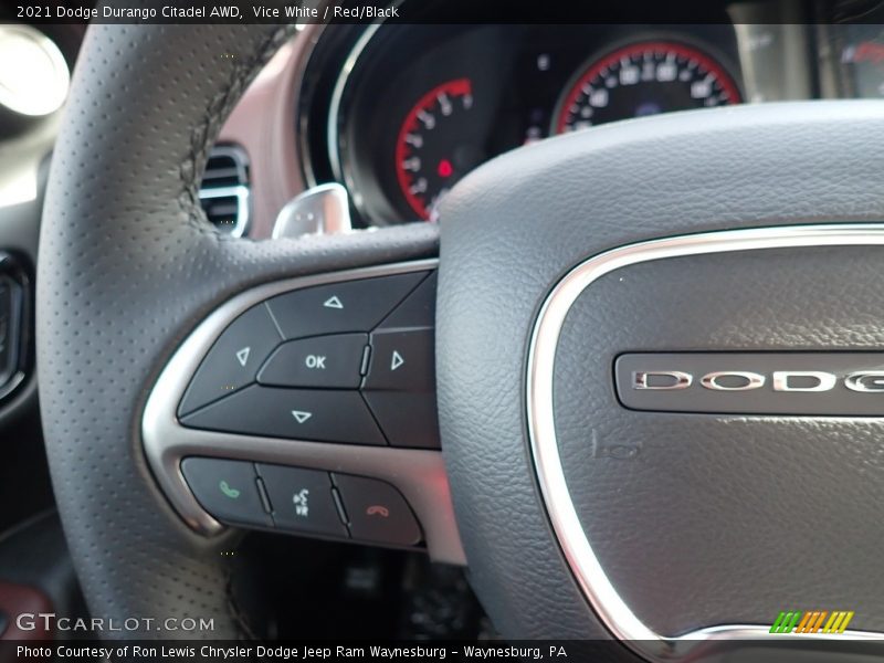 Vice White / Red/Black 2021 Dodge Durango Citadel AWD
