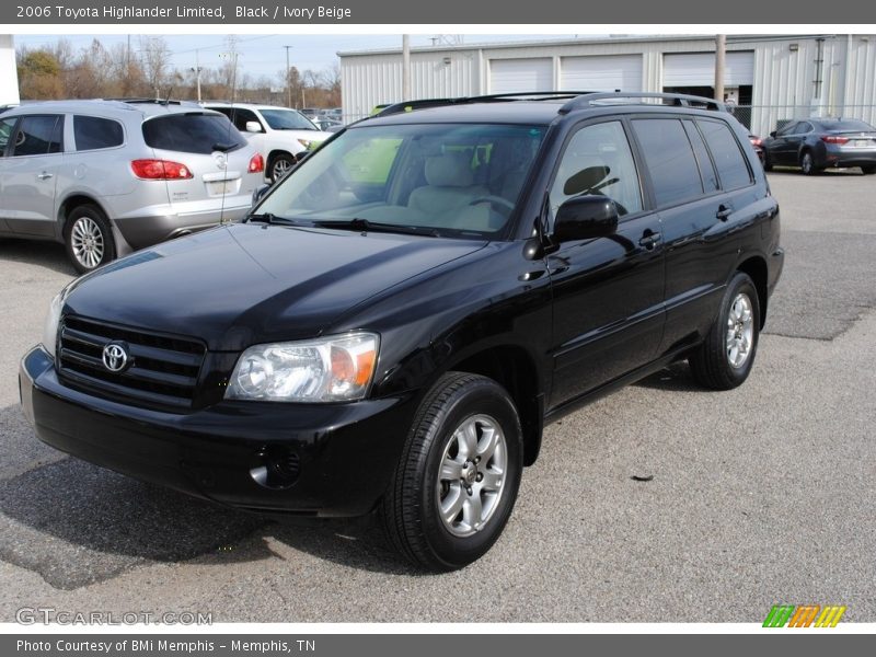 Black / Ivory Beige 2006 Toyota Highlander Limited