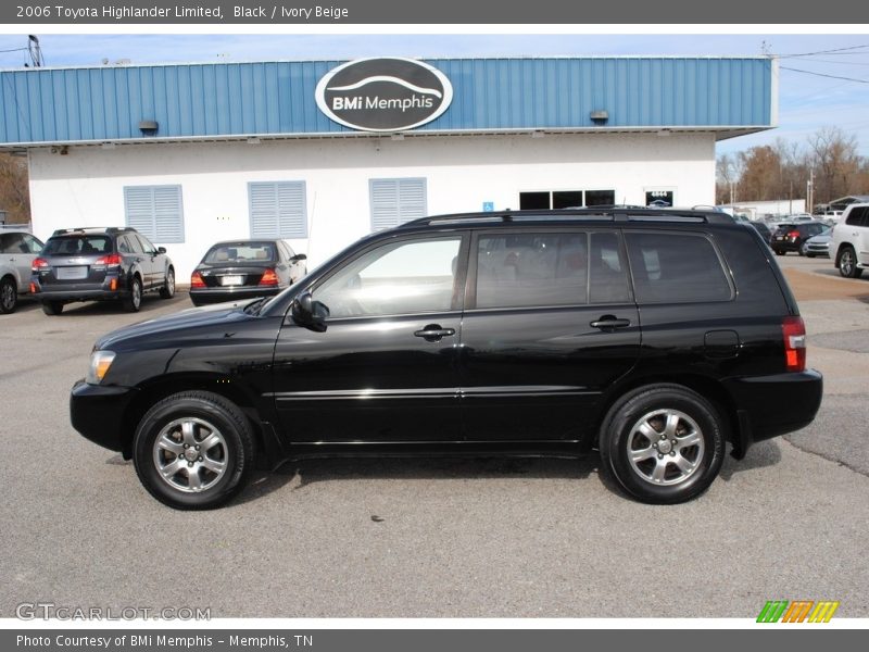Black / Ivory Beige 2006 Toyota Highlander Limited
