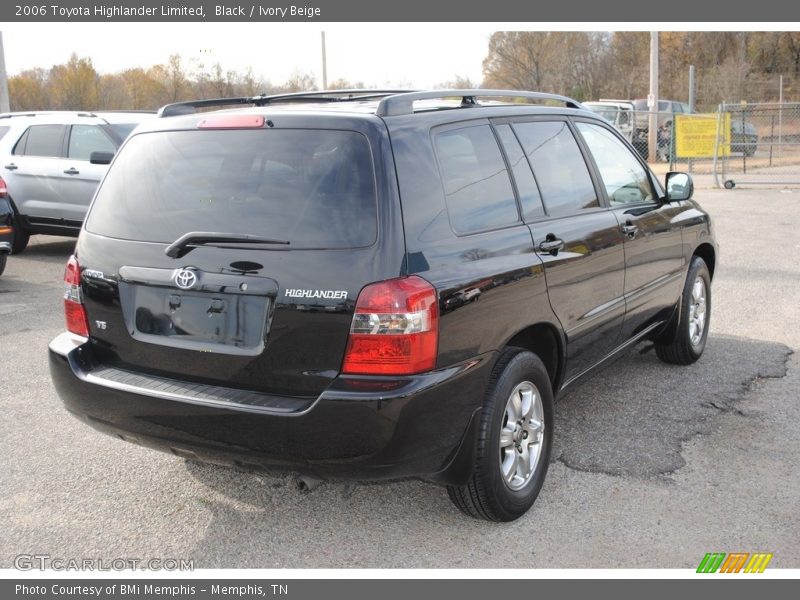 Black / Ivory Beige 2006 Toyota Highlander Limited