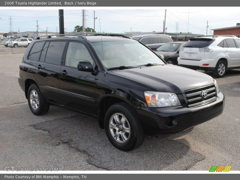 Black / Ivory Beige 2006 Toyota Highlander Limited