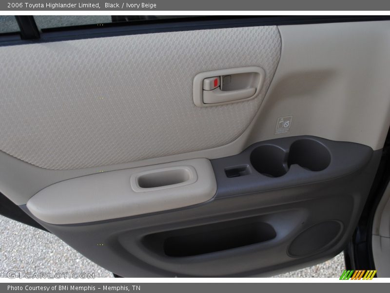 Black / Ivory Beige 2006 Toyota Highlander Limited