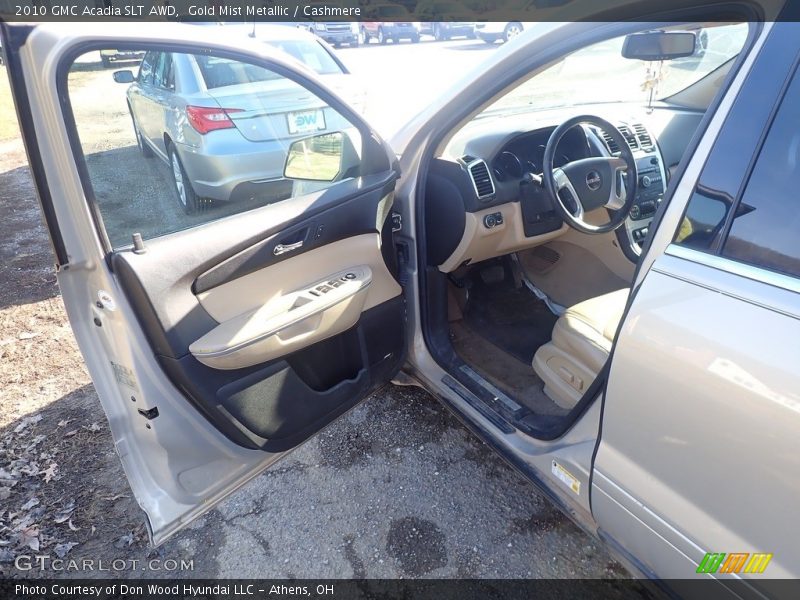 Gold Mist Metallic / Cashmere 2010 GMC Acadia SLT AWD