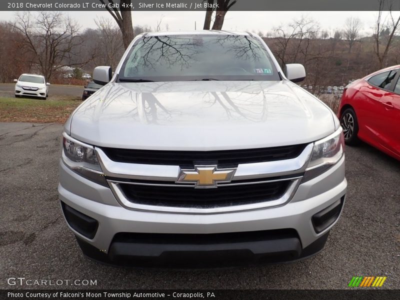 Silver Ice Metallic / Jet Black 2018 Chevrolet Colorado LT Crew Cab 4x4