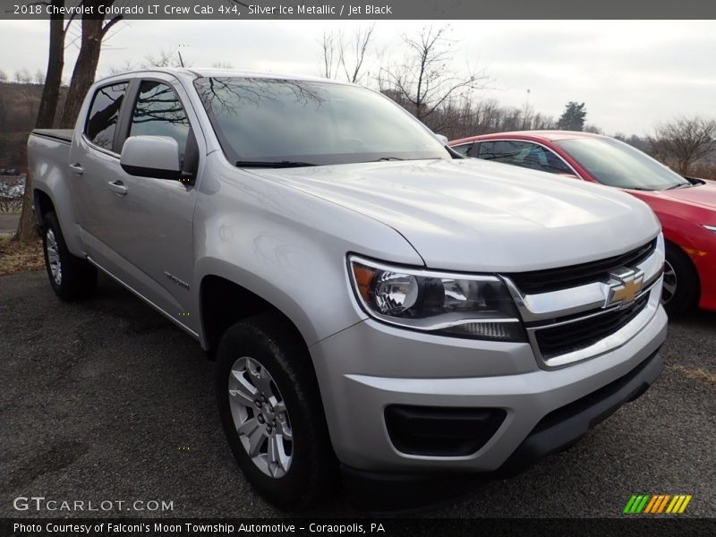 Silver Ice Metallic / Jet Black 2018 Chevrolet Colorado LT Crew Cab 4x4