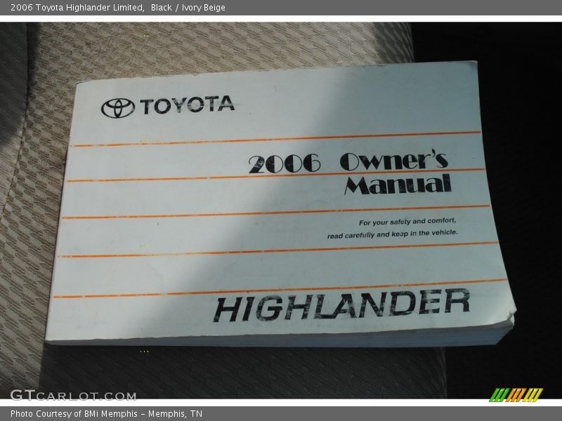 Black / Ivory Beige 2006 Toyota Highlander Limited