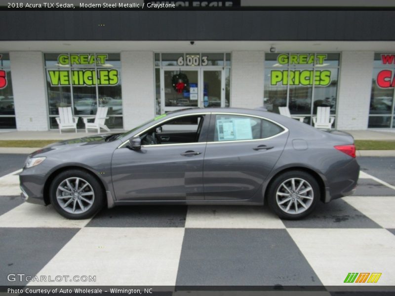 Modern Steel Metallic / Graystone 2018 Acura TLX Sedan