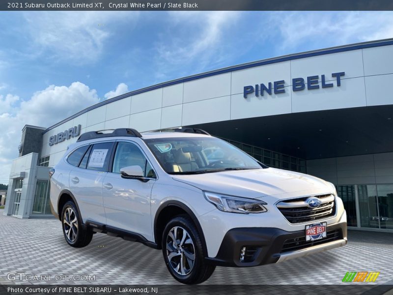 Crystal White Pearl / Slate Black 2021 Subaru Outback Limited XT