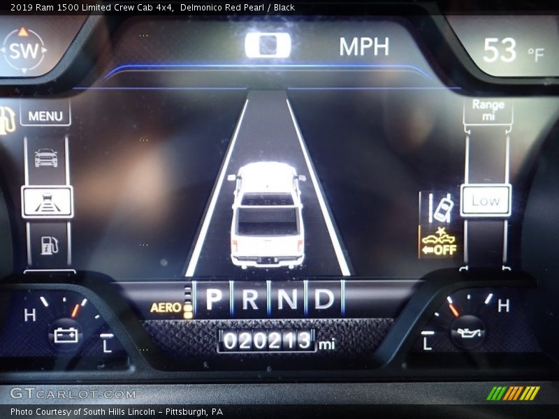Delmonico Red Pearl / Black 2019 Ram 1500 Limited Crew Cab 4x4