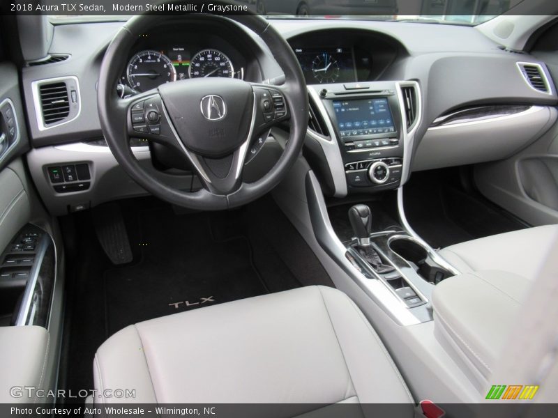 Modern Steel Metallic / Graystone 2018 Acura TLX Sedan