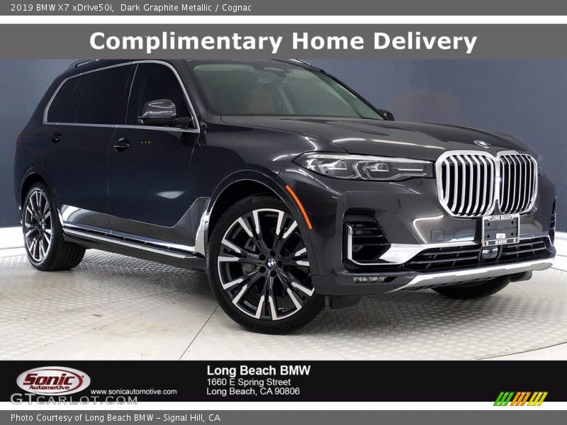 Dark Graphite Metallic / Cognac 2019 BMW X7 xDrive50i