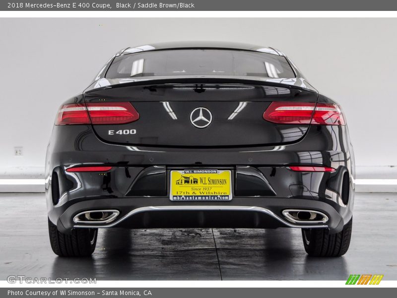 Black / Saddle Brown/Black 2018 Mercedes-Benz E 400 Coupe