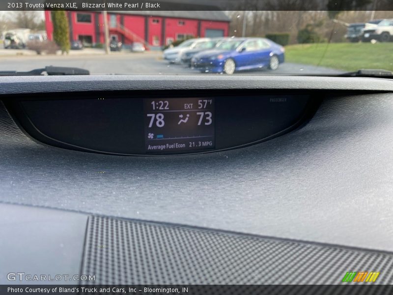 Blizzard White Pearl / Black 2013 Toyota Venza XLE