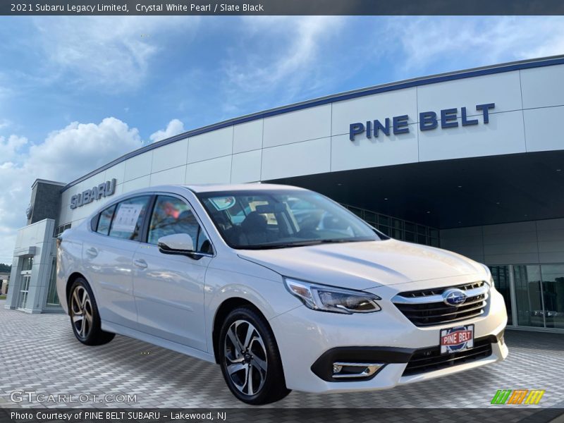 Crystal White Pearl / Slate Black 2021 Subaru Legacy Limited