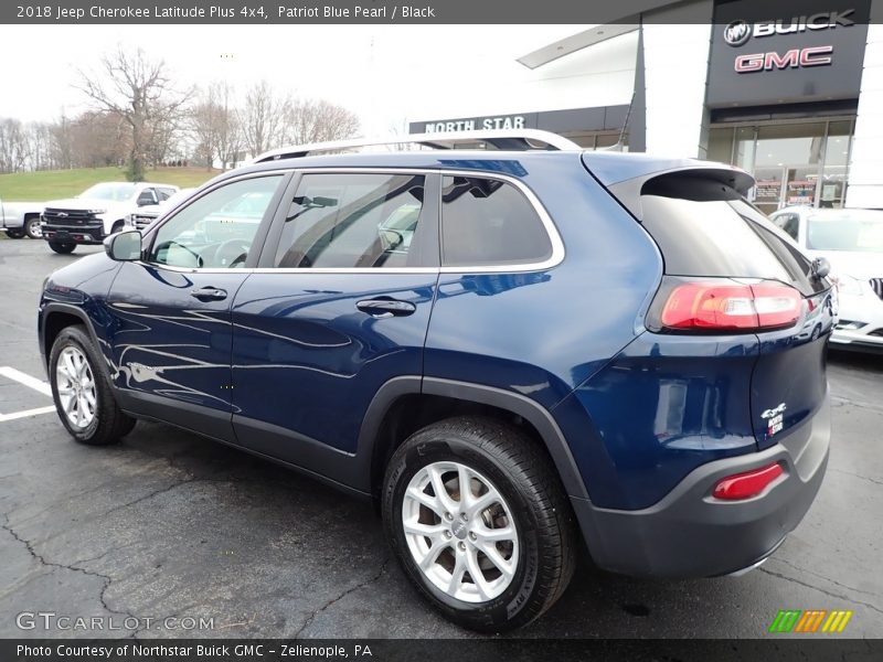 Patriot Blue Pearl / Black 2018 Jeep Cherokee Latitude Plus 4x4