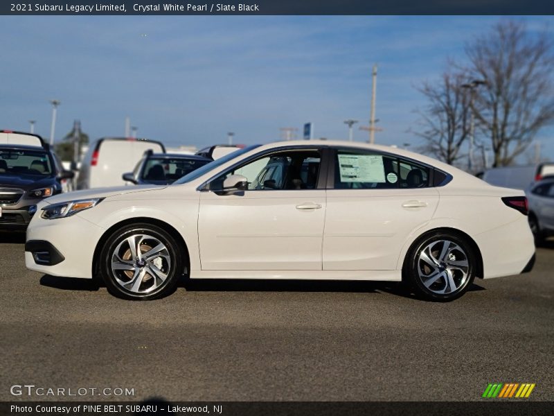 Crystal White Pearl / Slate Black 2021 Subaru Legacy Limited