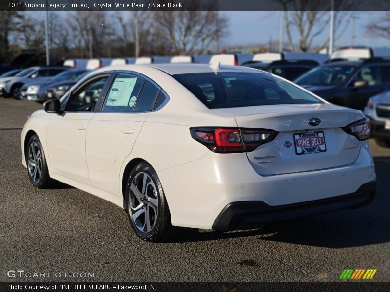 Crystal White Pearl / Slate Black 2021 Subaru Legacy Limited