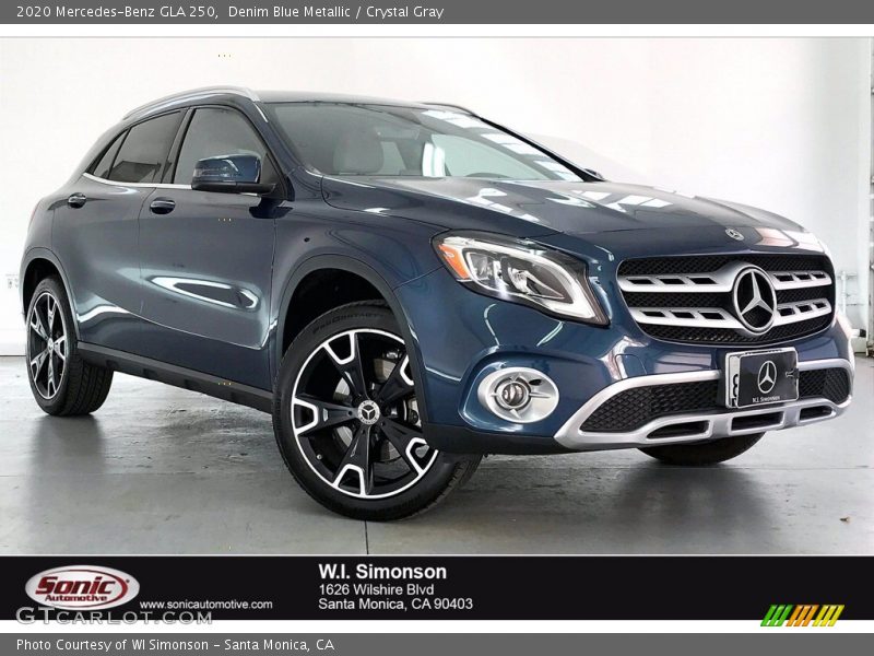 Denim Blue Metallic / Crystal Gray 2020 Mercedes-Benz GLA 250