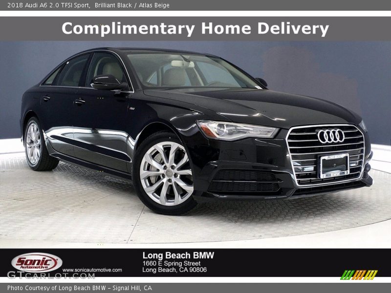 Brilliant Black / Atlas Beige 2018 Audi A6 2.0 TFSI Sport
