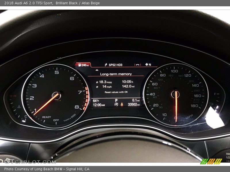  2018 A6 2.0 TFSI Sport 2.0 TFSI Sport Gauges