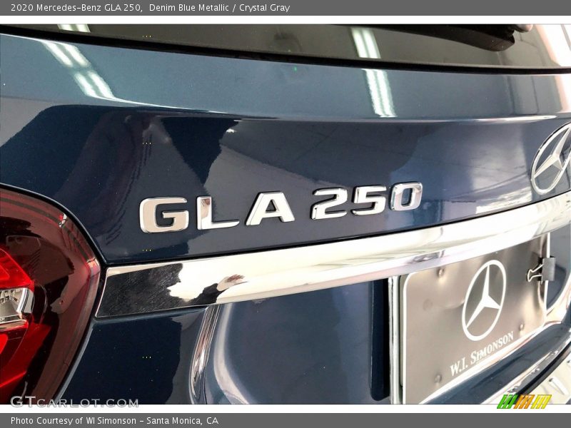 Denim Blue Metallic / Crystal Gray 2020 Mercedes-Benz GLA 250