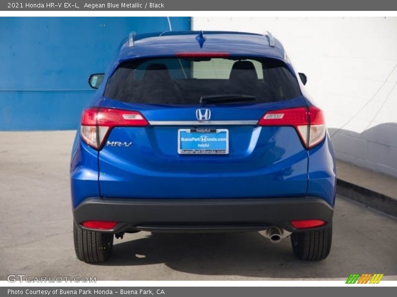 Aegean Blue Metallic / Black 2021 Honda HR-V EX-L