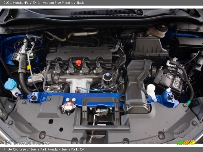 Aegean Blue Metallic / Black 2021 Honda HR-V EX-L