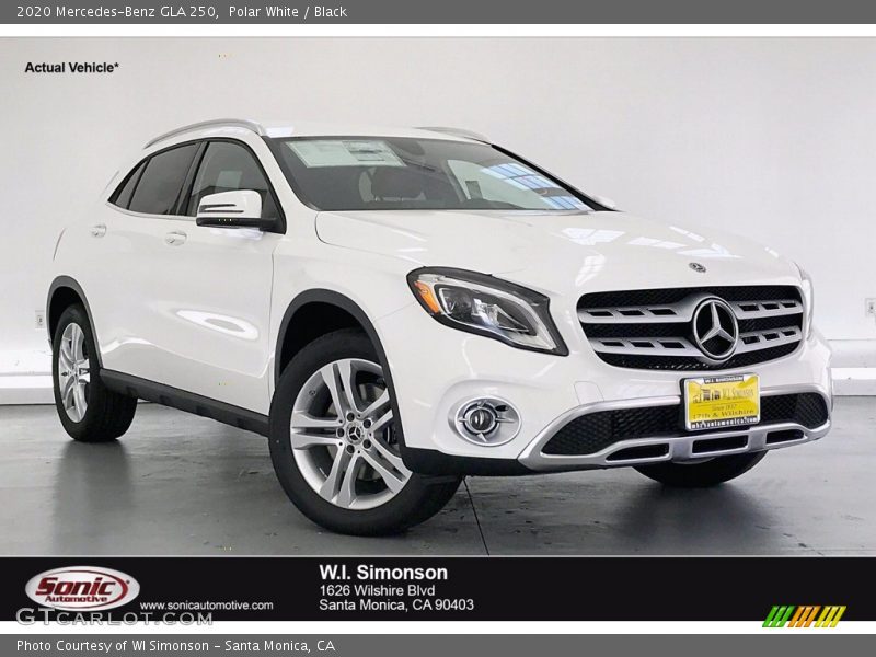 Polar White / Black 2020 Mercedes-Benz GLA 250
